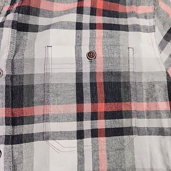 Lee Men Plaid Regular Fit Cotton Button Down Long Sleeve Work Shirt Large - Picture 3 of 10